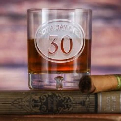 Engraved 30th Birthday Whiskey Glass