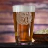 50th Birthday Beer Pint Glass