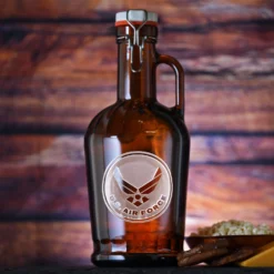 Air Force Grolsch Beer Growler Engraved