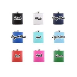 Groomsmen Custom Pocket Flask Gifts - Set Of 5 -crystal imagery shop AllColors Flasks ce1fcbec 2b63 488a b9c0 2b758ed7bc83