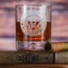 Engraved Army Whiskey Glass
