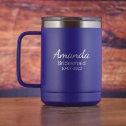 Bridesmaid Gift Coffee Mug Tumbler With Handle