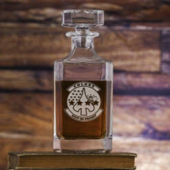 Honor Guard Decanter -crystal imagery shop Colors Sqdec ColoredBackground