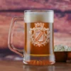 Family Crest Beer Mug, Coat Of Arms Mug Set Of 4