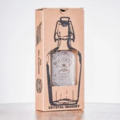 Badass Whiskey Flask Gift, Skull With Beard -crystal imagery shop DSC 1409