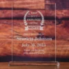 Employee Of The Month Glass Desktop Recognition Award