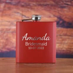 Bridesmaid Custom Pocket Flask Gifts Set Of 5 7 Bridesmaid Custom Pocket Flask Gifts Set Of 5 -crystal imagery shop Flask Red Bridesmaid213 4c1e397a e70b 480f 8fd2 4d9792f64bc3