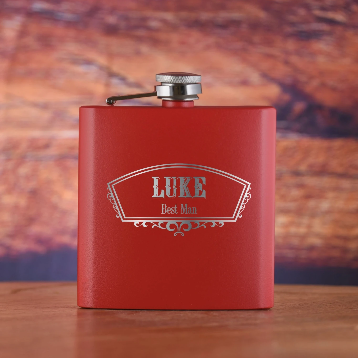 Groomsman Custom Pocket Flask Gifts - Set Of 5 2 Groomsman Custom Pocket Flask Gifts - Set Of 5 - Image 2