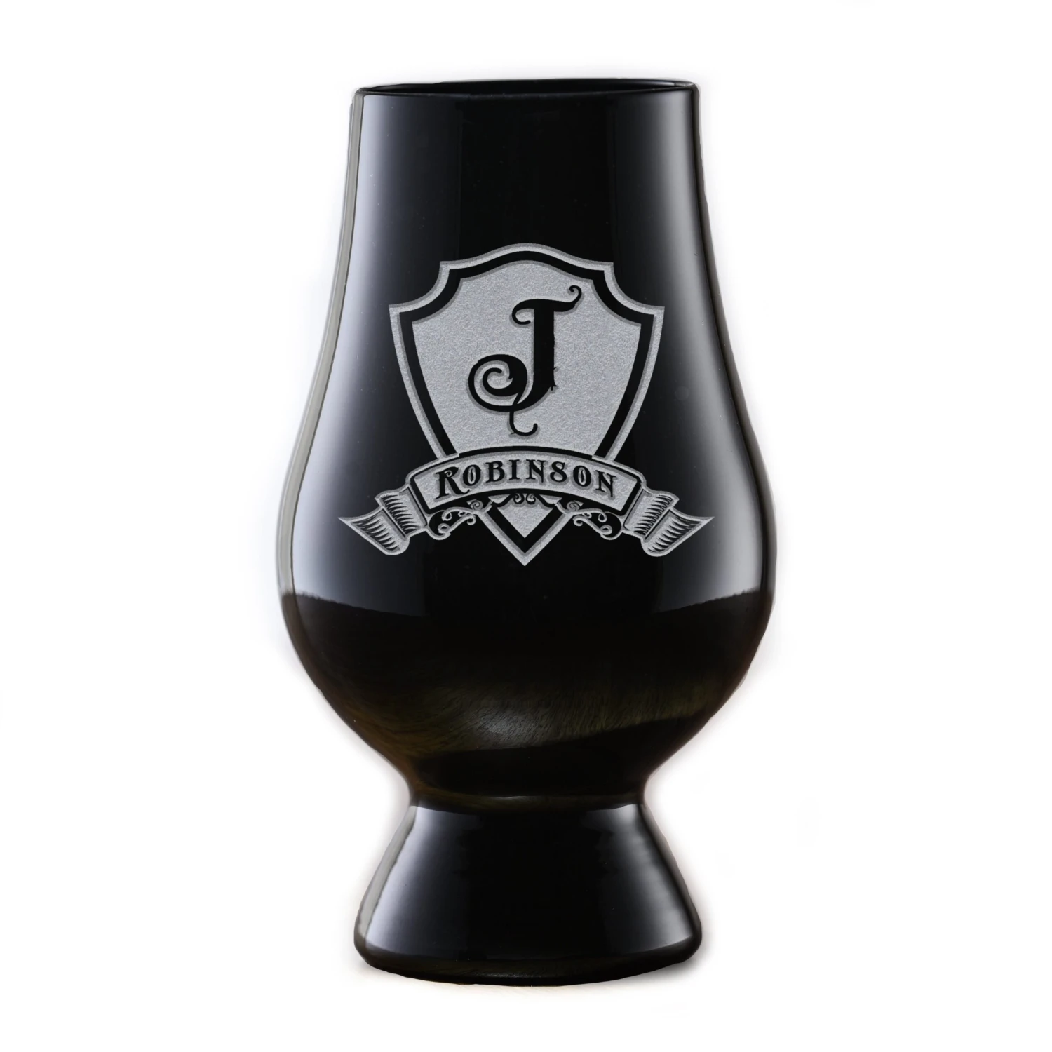 Engraved Black Glencairn Whisky Glass 2 Engraved Black Glencairn Whisky Glass - Image 2