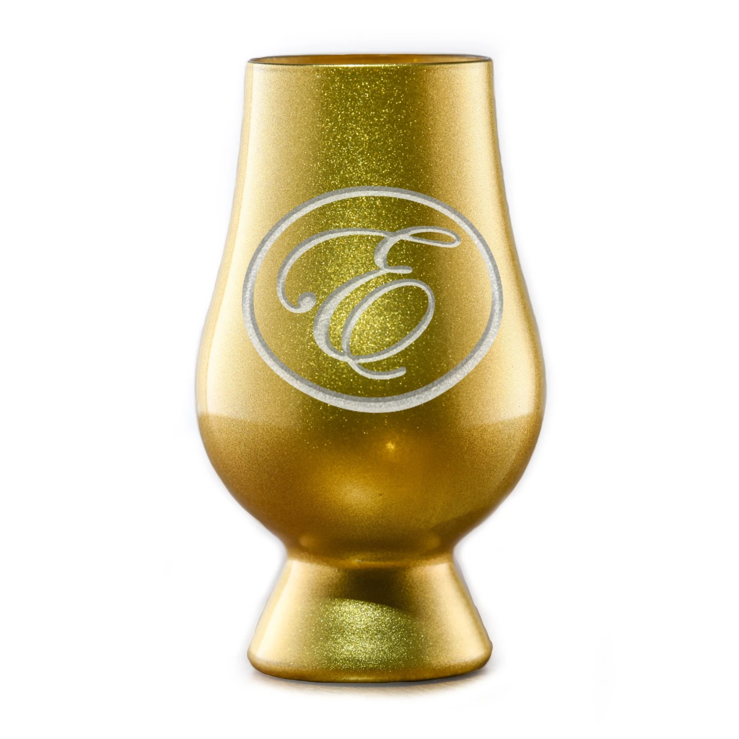 Gold Glencairn Whisky Glass With Monogram 2 Gold Glencairn Whisky Glass With Monogram - Image 2