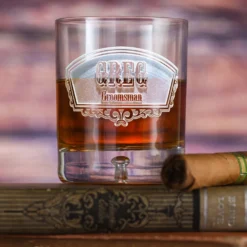 Engraved Whiskey Scotch Glass For Groomsmen