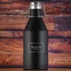 Custom Groomsman Gift Black Beer Growler