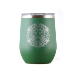 Stemless Wine Travel Tumbler With Your Own Logo Yeti Style -crystal imagery shop LESS TUMB Green Logo scaled