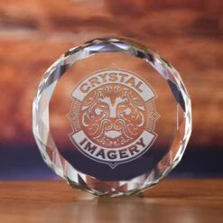 Your Logo Crystal Paperweight Recognition Award