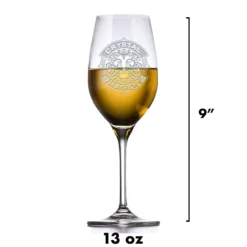 Crystal White Wine Glass, Engraved Bride And Groom Glasses -crystal imagery shop Logo RWW 68712528 fa14 4c30 8cd7 68e6bc4fe83a