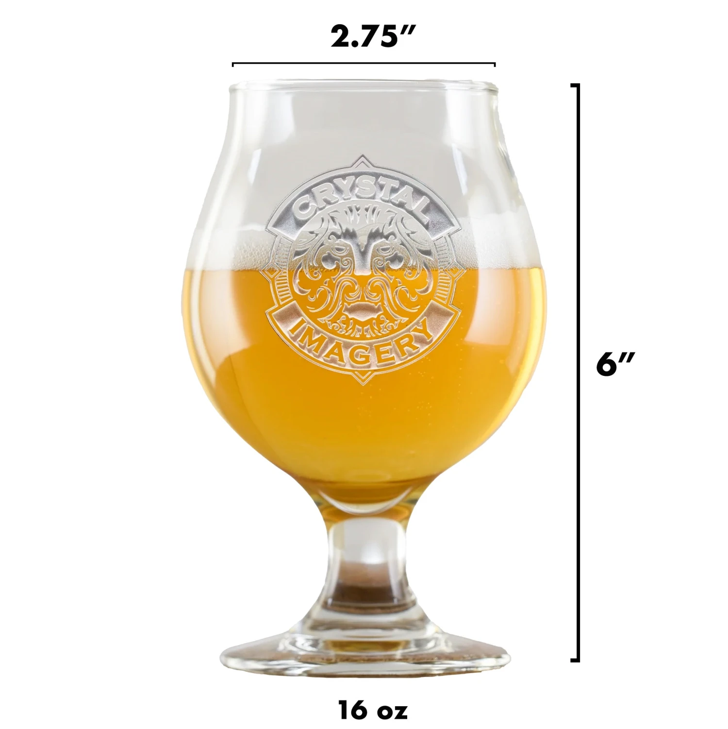 Personalized Belgian Beer And Cider Glass 2 Personalized Belgian Beer And Cider Glass - Image 2