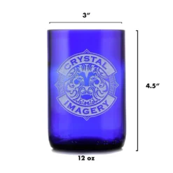 Monogram Engraved Blue Recycled Wine Bottle Glass Tumbler -crystal imagery shop Logo blue 2048x2048 1deab85f 0d16 4458 8bb8 8cd14484eae0