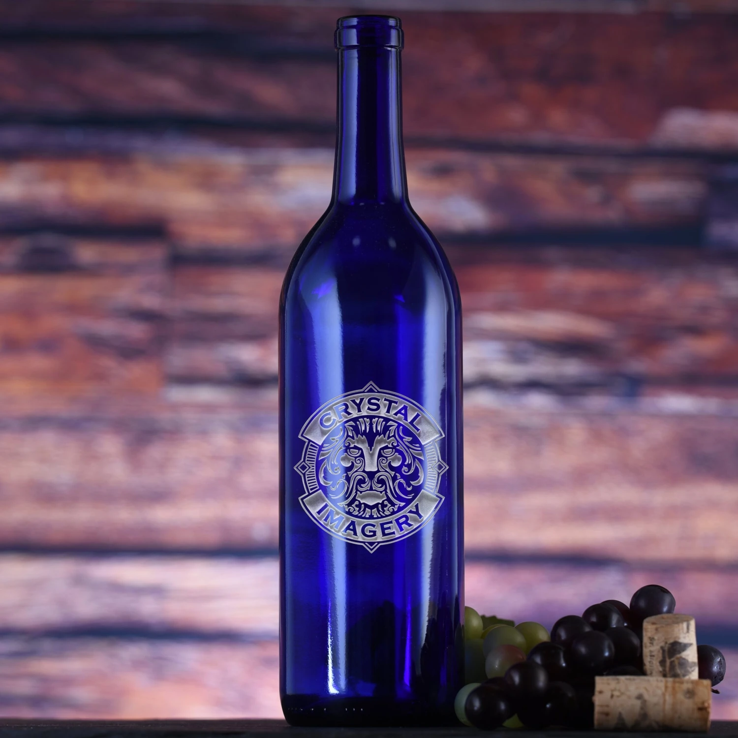 Logo Wine Bottle In Blue Or Green 1 Logo Wine Bottle In Blue Or Green
