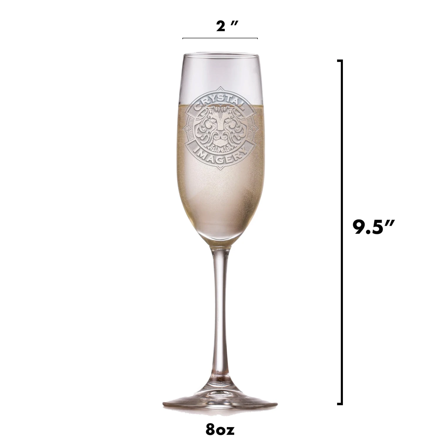 Monogrammed Antique Engraved Champagne Glass 3 Monogrammed Antique Engraved Champagne Glass - Image 3