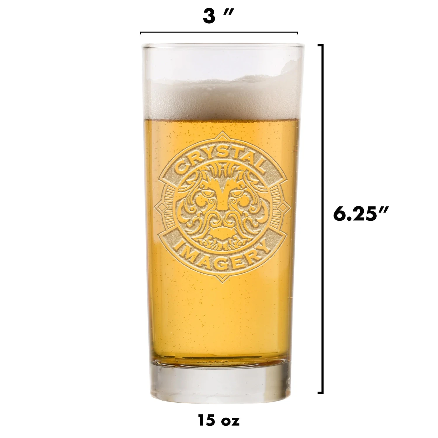 Mixed Drink Glasses, Engraved Highball 4 Mixed Drink Glasses, Engraved Highball - Image 4