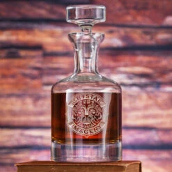 Logo Engraved Decanter
