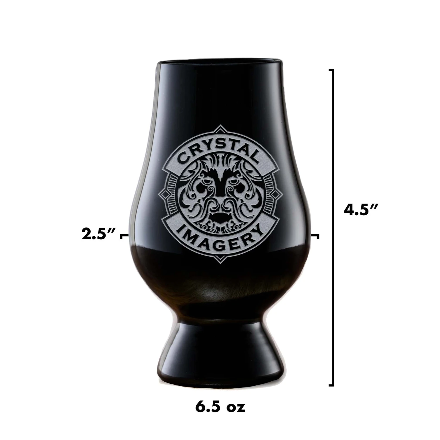 Etched Black Glencairn Whisky Glass 2 Etched Black Glencairn Whisky Glass - Image 2