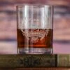 Patriotic USA 'Merica Bald Eagle Whiskey Glass
