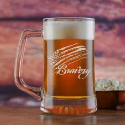 Bravery Flag USA Stars And Stripes Beer Mug