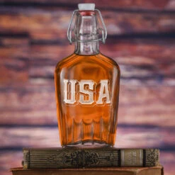 USA Pride Engraved Flask Gift For Men