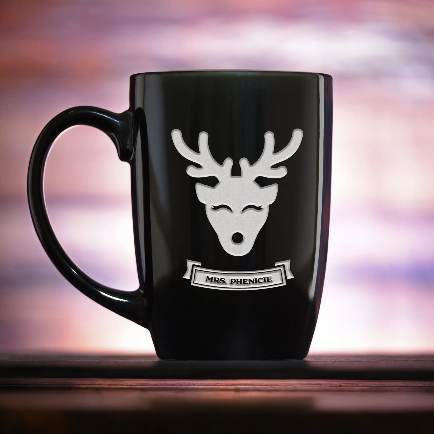 Personalized Reindeer Christmas Coffee Mug 2 Personalized Reindeer Christmas Coffee Mug - Image 2