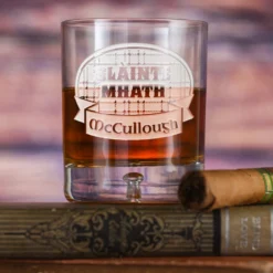 Scottish Toast Personalized Crystal Rocks Whisky Glass Gift