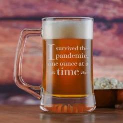 I Survived The Pandemic, One Ounce At A Time Beer Mug