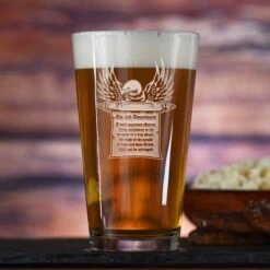 2nd Amendment Gun Rights Pint Pub Beer Glass