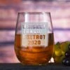 WTF 2020 Whiskey Tango Foxtrot Funny Stemless Wine Glass