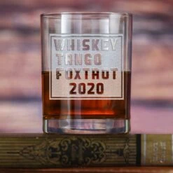 WTF 2020, Whiskey Tango Foxtrot Rocks DOF Glass
