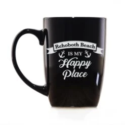 Happy Place Custom Coffee Mug -crystal imagery shop M150 Anchor blackcoffeemug