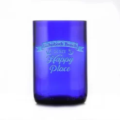 Happy Place Blue Recycled Glass Gift -crystal imagery shop M150 Anchor blue scaled