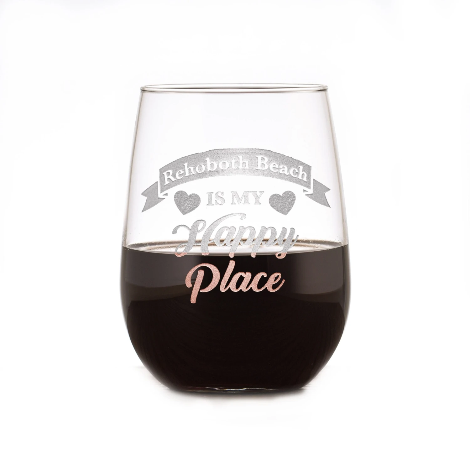 Happy Place Stemless Wine Glass Gift 3 Happy Place Stemless Wine Glass Gift - Image 3