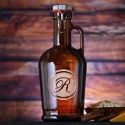 Engraved Grolsch German Beer Growler With Monogram
