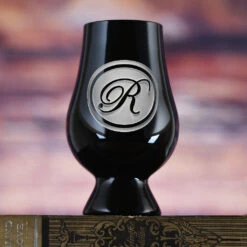 Personalized Black Glencairn Whisky Glass