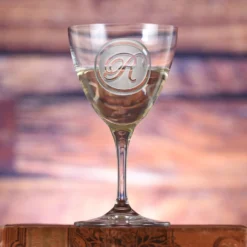 Custom Engraved Nick And Nora Crystal Martini Glass