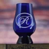 Blue Glencairn Whisky Glass With Monogram