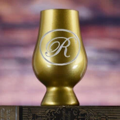 Gold Glencairn Whisky Glass With Monogram