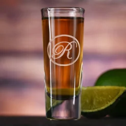 Monogram Engraved Tequila Shooter Glass Gift