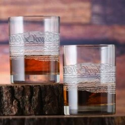 We The People Preamble Constitution Rocks Glass Set Of 2