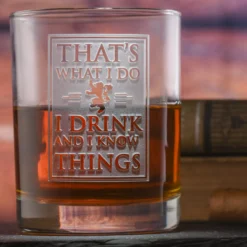 I Drink And I Know Things Rocks Glass
