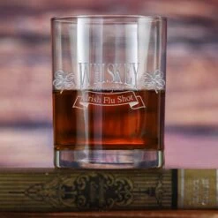 Whiskey The Original Irish Flu Shot, St. Patrick's Day Rocks Glass Gift