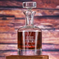 Birdie Juice Golf Theme Engraved Crystal Decanter