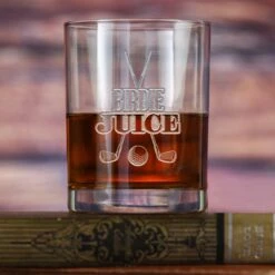 Birdie Juice Golf Lover Whiskey Glass