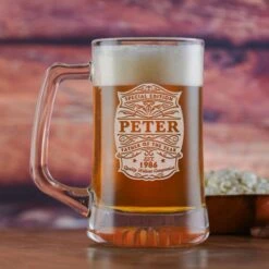 Father Of The Year Beer Mug Gift For Dad